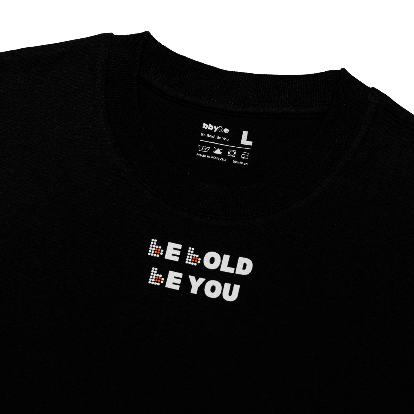 Bbyte.co Be Bold Regular Tee | Oversized Tee | Black | 100% Cotton