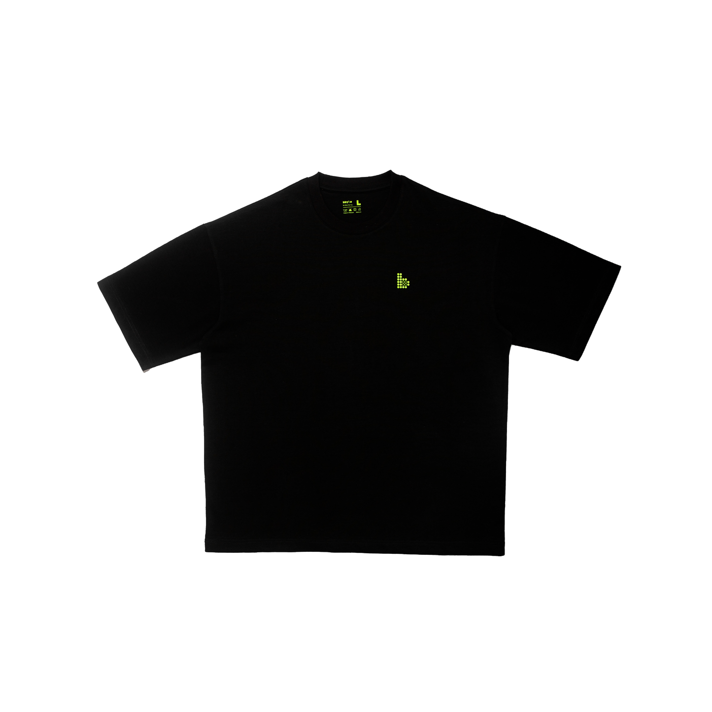 Bbyte.co Bold Waves Regular Tee | Oversized Tee | Black | 100% Cotton