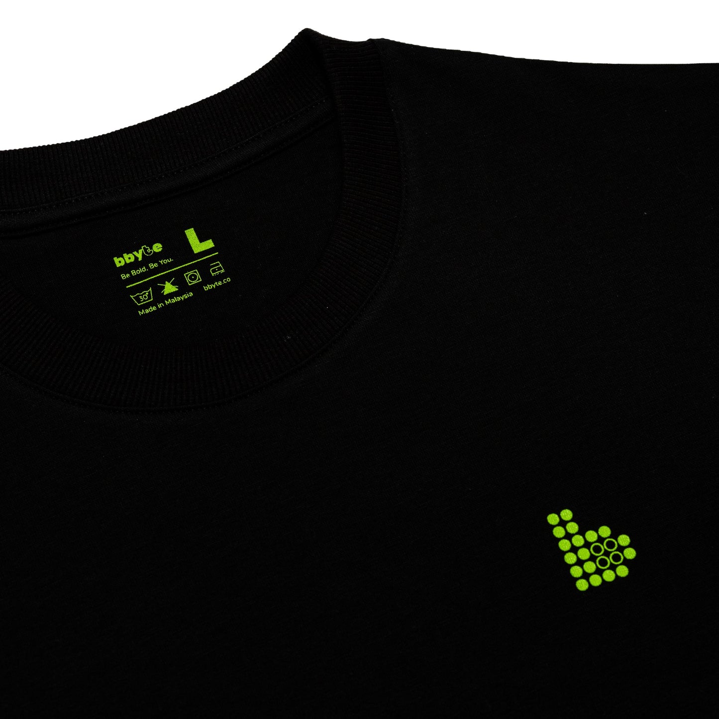 Bbyte.co Bold Waves Regular Tee | Oversized Tee | Black | 100% Cotton