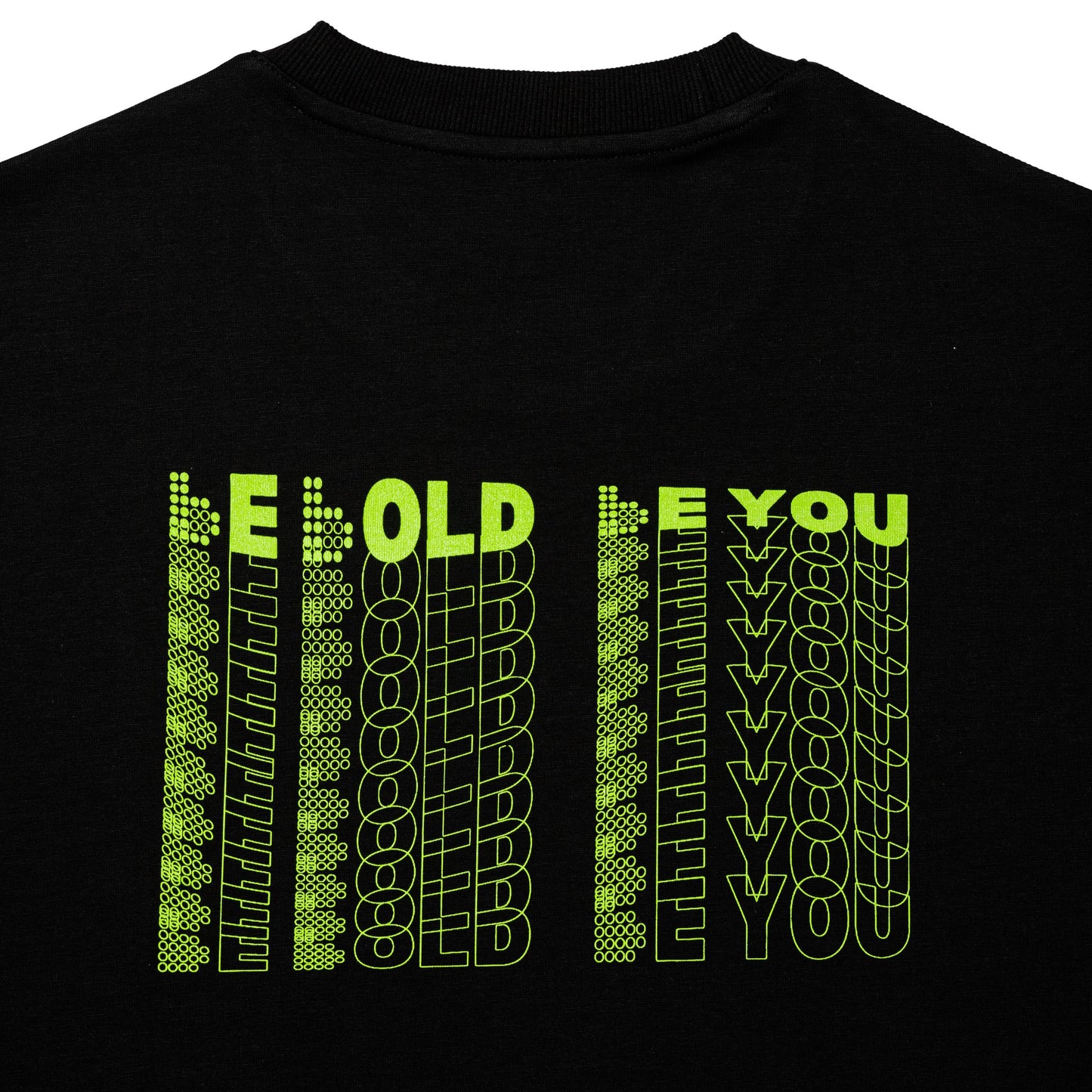 Bbyte.co Bold Waves Regular Tee | Oversized Tee | Black | 100% Cotton