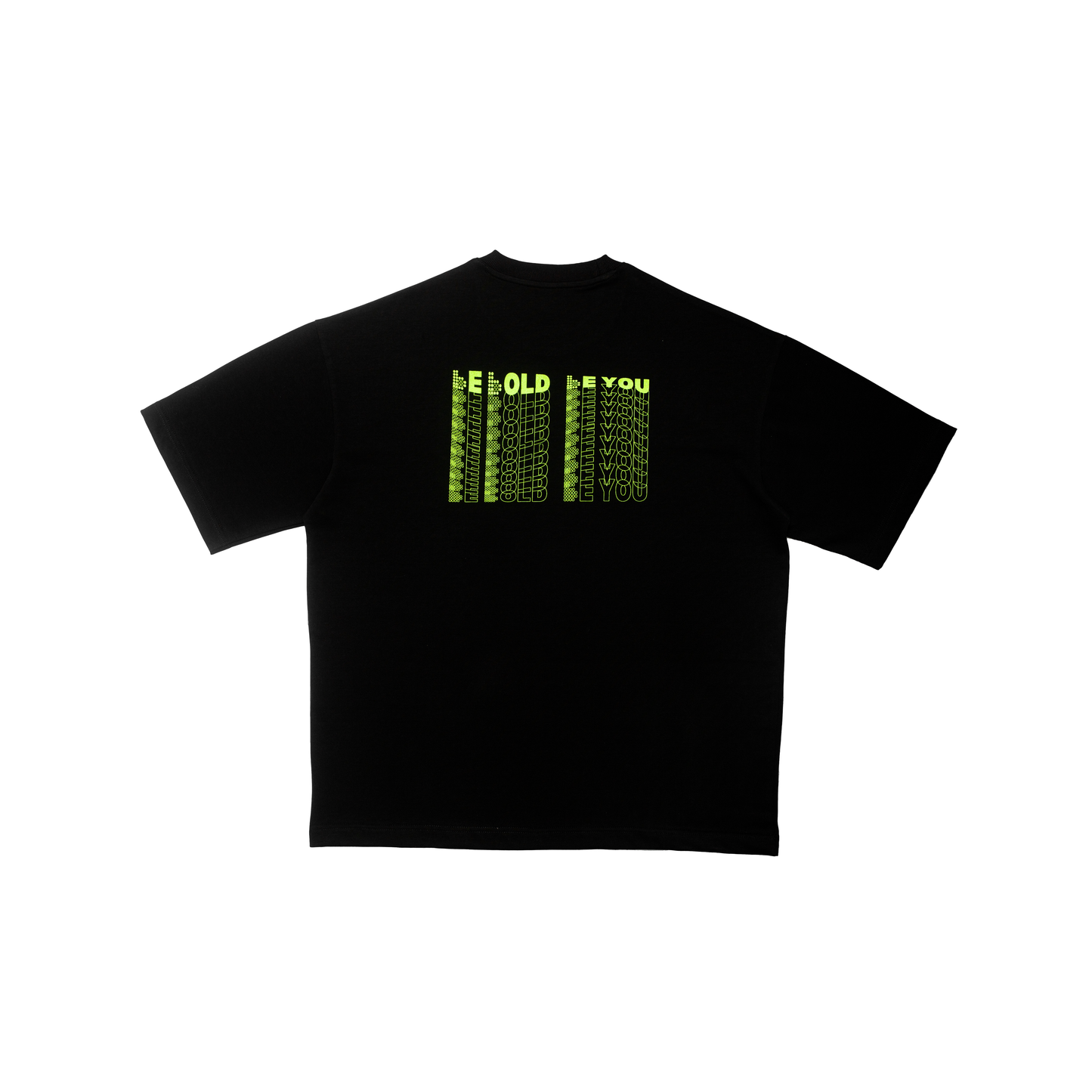 Bbyte.co Bold Waves Regular Tee | Oversized Tee | Black | 100% Cotton