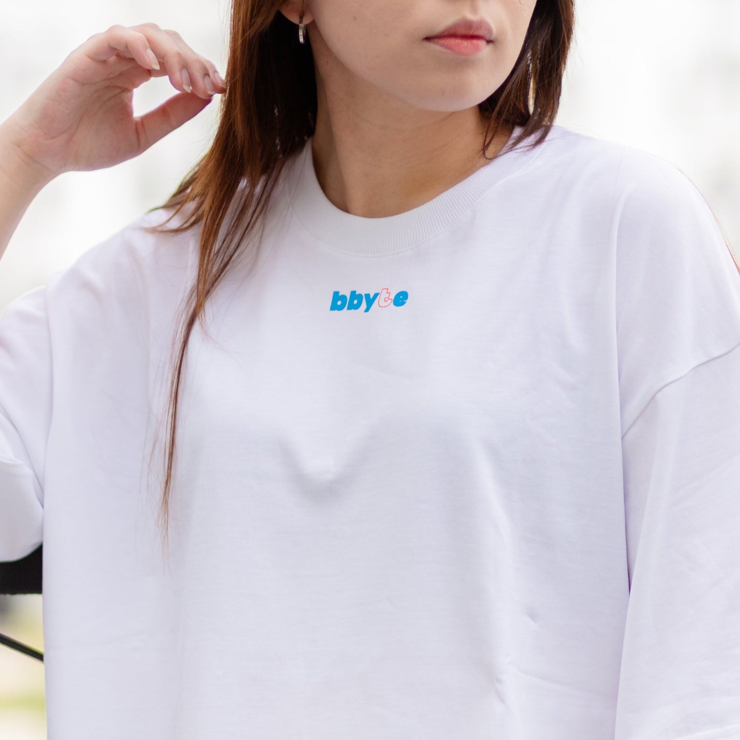 Bbyte.co Bbyte Regular Tee| Oversized Tee | White | 100% Cotton