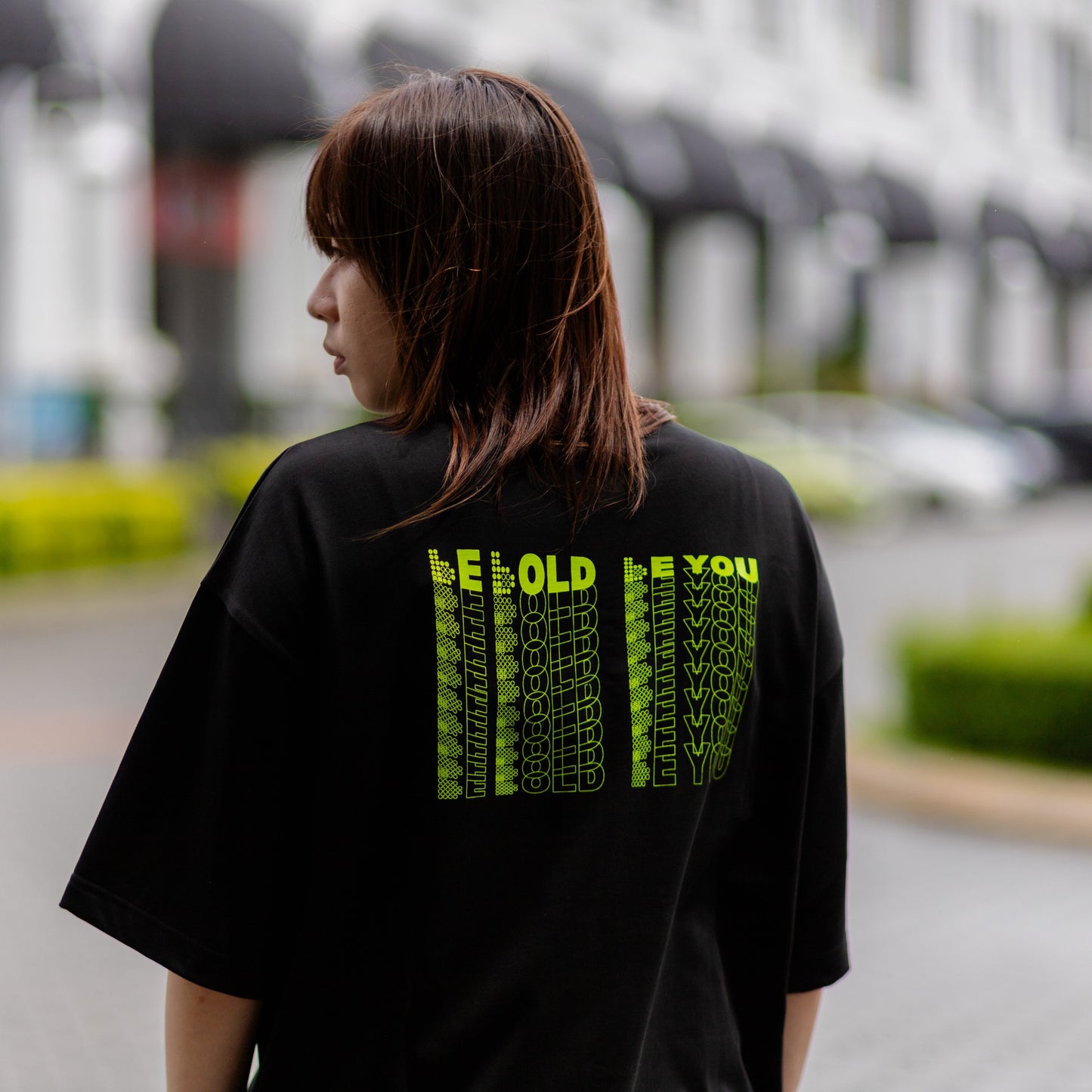 Bbyte.co Bold Waves Regular Tee | Oversized Tee | Black | 100% Cotton